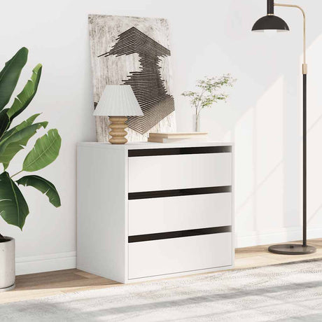 Vidaxl ladekast 60x41x58 cm bewerkt hout wit