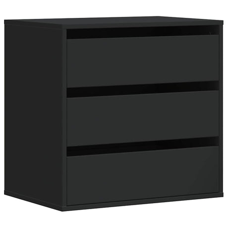 Vidaxl ladekast 60x41x58 cm bewerkt hout zwart