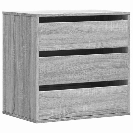 Vidaxl ladekast 60x41x58 cm bewerkt hout grijs sonoma eikenkleurig