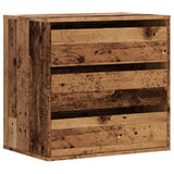 Vidaxl ladekast 60x41x58 cm bewerkt hout oud houtkleurig