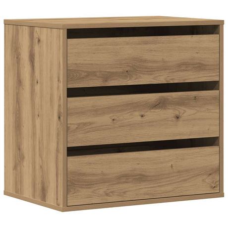 Vidaxl ladekast 60x41x58 cm bewerkt hout artisanaal eikenkleurig