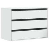 Vidaxl ladekast 80x41x58 cm bewerkt hout wit