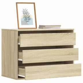 Vidaxl ladekast 80x41x58 cm bewerkt hout sonoma eikenkleurig