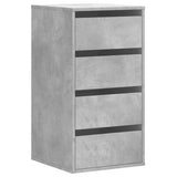 Vidaxl ladekast 40x41x76 cm bewerkt hout betongrijs