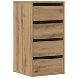 Vidaxl ladekast 40x41x76 cm bewerkt hout artisanaal eikenkleurig