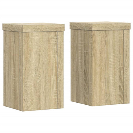 Vidaxx Pflanzenständer 2 Stück 10x10x18 cm Holzwerkstoff Sonoma-Eiche