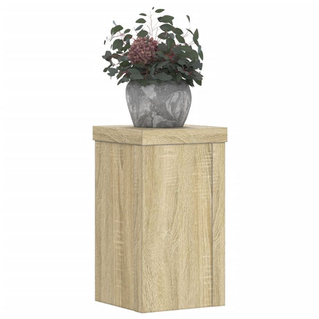 Vidaxx Pflanzenständer 2 Stück 10x10x18 cm Holzwerkstoff Sonoma-Eiche