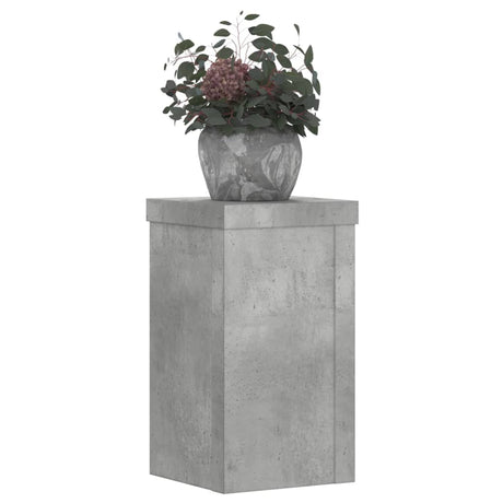 Vidaxx Pflanzenständer 2 Stück 10x10x18 cm Holzwerkstoff Betongrau