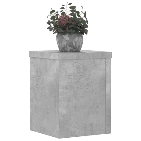 Vidaxx Pflanzenständer 2 Stück 15x15x20 cm Holzwerkstoff Betongrau
