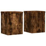 Vidaxx Pflanzenständer 2 Stück 15x15x20 cm verarbeitetes Holz geräucherte Eiche