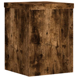 Vidaxx Pflanzenständer 2 Stück 15x15x20 cm verarbeitetes Holz geräucherte Eiche