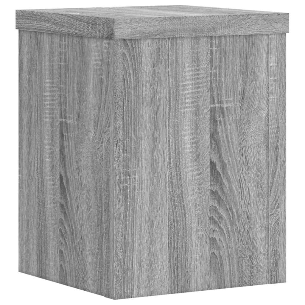 Vidaxxl-Pflanzenständer, 2 Stück, 15 x 15 x 20 cm, technisches Holz, graues Sonoma