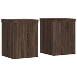 Vidaxx Pflanzenständer 2 Stück 15x15x20 cm Holzwerkstoff braune Eiche