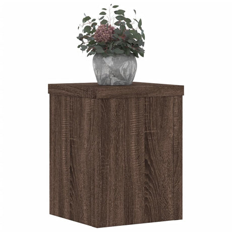 Vidaxx Pflanzenständer 2 Stück 15x15x20 cm Holzwerkstoff braune Eiche