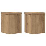 VidaXL Pflanzenständer 2 Stück 15x15x20 cm Holz handwerkliche Eiche