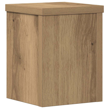 Vidaxx Pflanzenständer 2 Stück 15x15x20 cm Holz handgefertigte Eiche