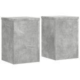 Vidaxx Pflanzenständer 2 Stück 20x20x30 cm Holzwerkstoff Betongrau