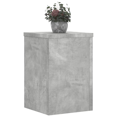Vidaxx Pflanzenständer 2 Stück 20x20x30 cm Holzwerkstoff Betongrau