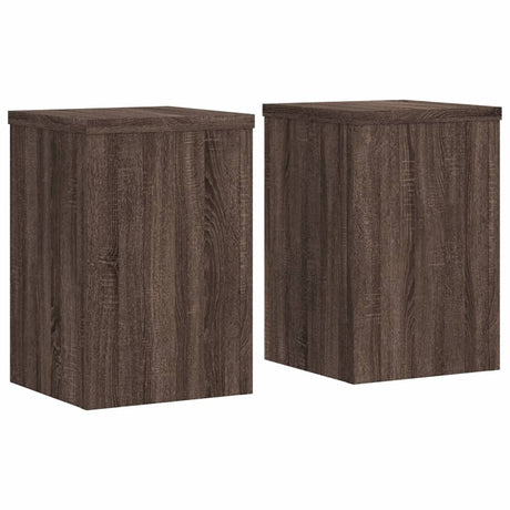 Vidaxx Pflanzenständer 2 Stück 20x20x30 cm Holzwerkstoff braune Eiche