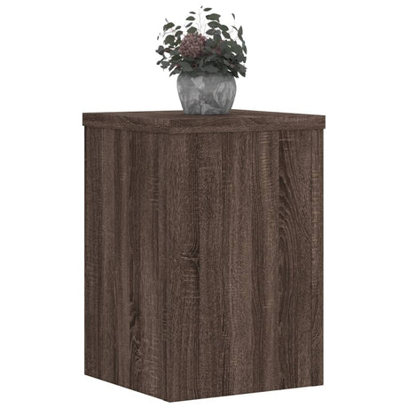 Vidaxx Pflanzenständer 2 Stück 20x20x30 cm Holzwerkstoff braune Eiche