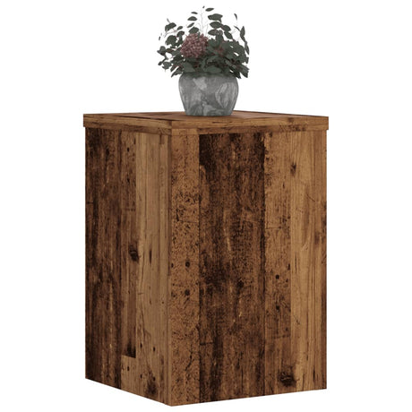 Vidaxx Pflanzenständer 2 Stück 20x20x30 cm behandeltes Holz, altholzfarben