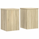 Vidaxxl Pflanzenständer 2 Stück 25x25x35 cm Holzwerkstoff Sonoma-Eiche