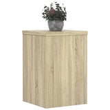 Vidaxxl Pflanzenständer 2 Stück 25x25x35 cm Holzwerkstoff Sonoma-Eiche