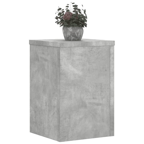 Vidaxx Pflanzenständer 2 Stück 25x25x35 cm Holzwerkstoff Betongrau