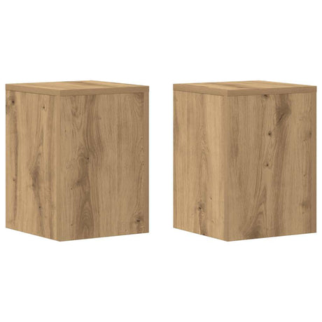 Vidaxx Pflanzenständer 2 Stück 25x25x35 cm Holz handwerkliche Eiche