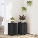 Vidaxx Pflanzenständer 2 Stück 30x30x50 cm verarbeitetes Holz schwarz
