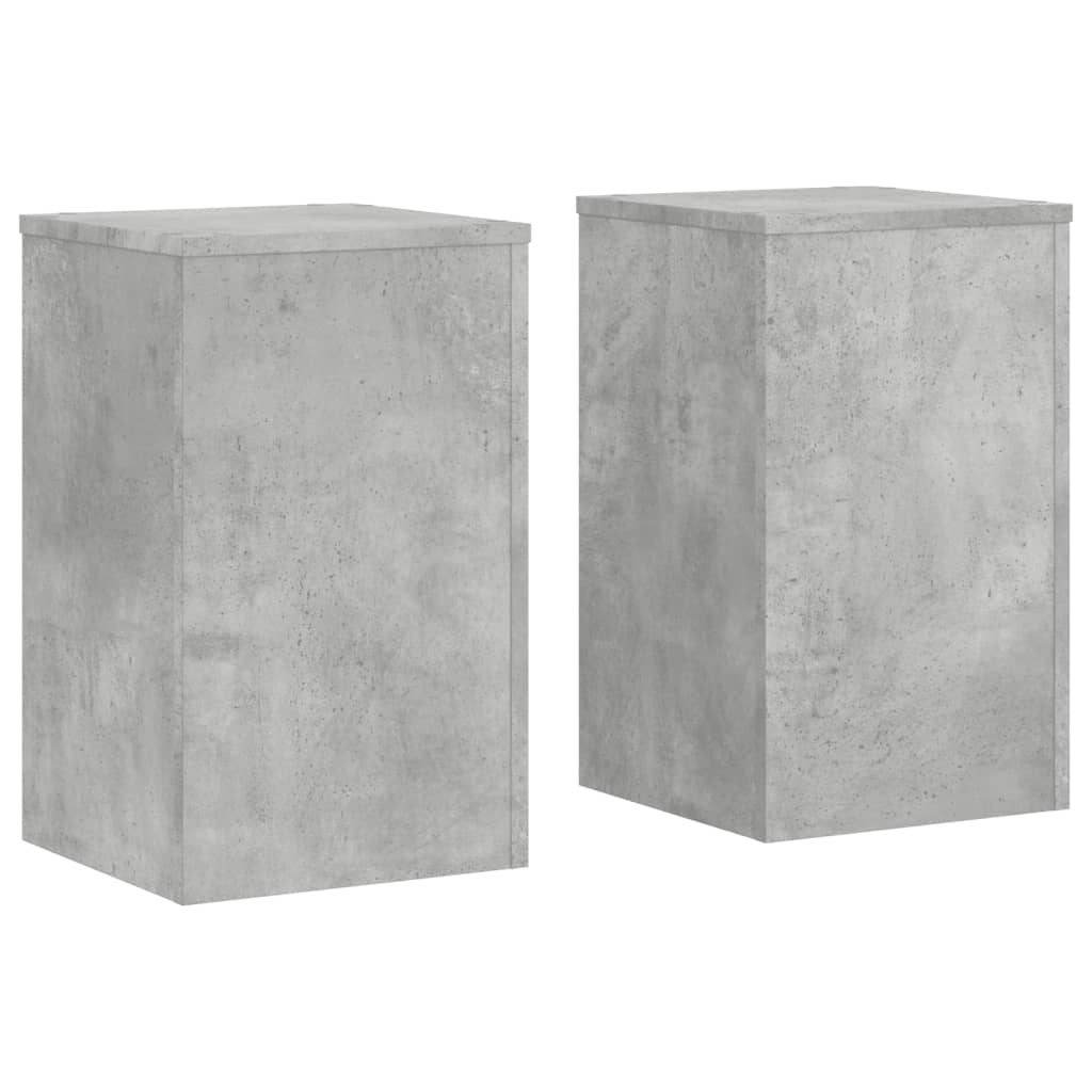 Vidaxx Pflanzenständer 2 Stück 30x30x50 cm Holzwerkstoff Betongrau