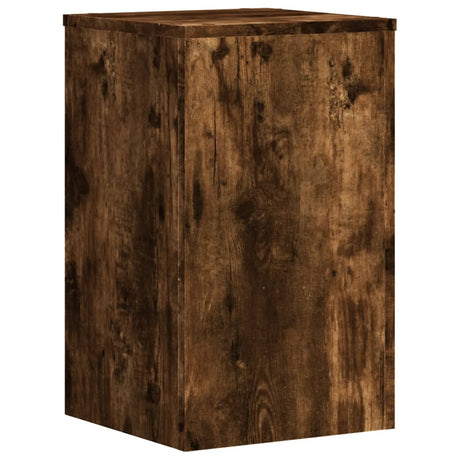 Vidaxx Pflanzenständer 2 Stück 30x30x50 cm verarbeitetes Holz geräucherte Eiche