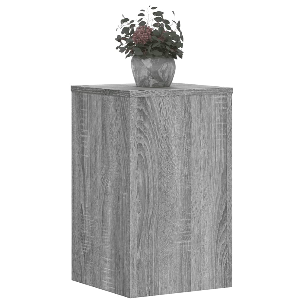 Vidaxxl-Pflanzenständer, 2 Stück, 30 x 30 x 50 cm, Holzwerkstoff, graues Sonoma