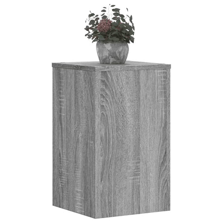 Vidaxxl-Pflanzenständer, 2 Stück, 30 x 30 x 50 cm, Holzwerkstoff, graues Sonoma