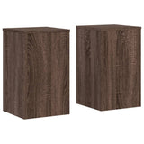 Vidaxx Pflanzenständer 2 Stück 30x30x50 cm Holzwerkstoff braune Eiche