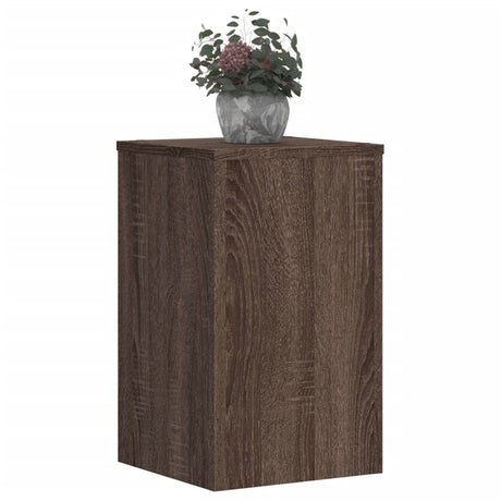 Vidaxx Pflanzenständer 2 Stück 30x30x50 cm Holzwerkstoff braune Eiche