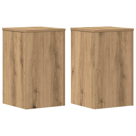 Vidaxx Pflanzenständer 2 Stück 30x30x50 cm Holz handwerkliche Eiche