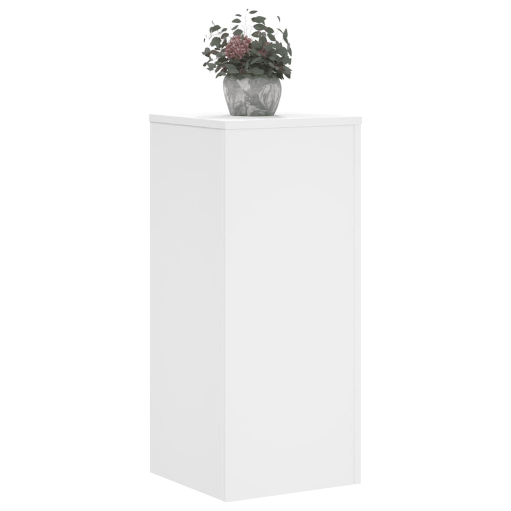 VidaXL Pflanzenständer 2 Stück 30x30x70 cm Holzwerkstoff weiß
