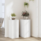 VidaXL Pflanzenständer 2 Stück 30x30x70 cm Holzwerkstoff weiß