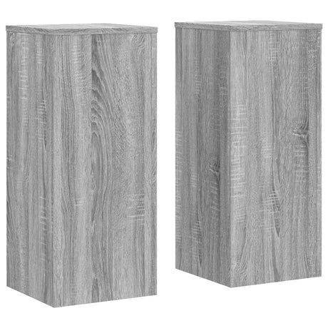 Vidaxx Pflanzenständer 2 Stück 30x30x70 cm Holzwerkstoff Sonoma grau