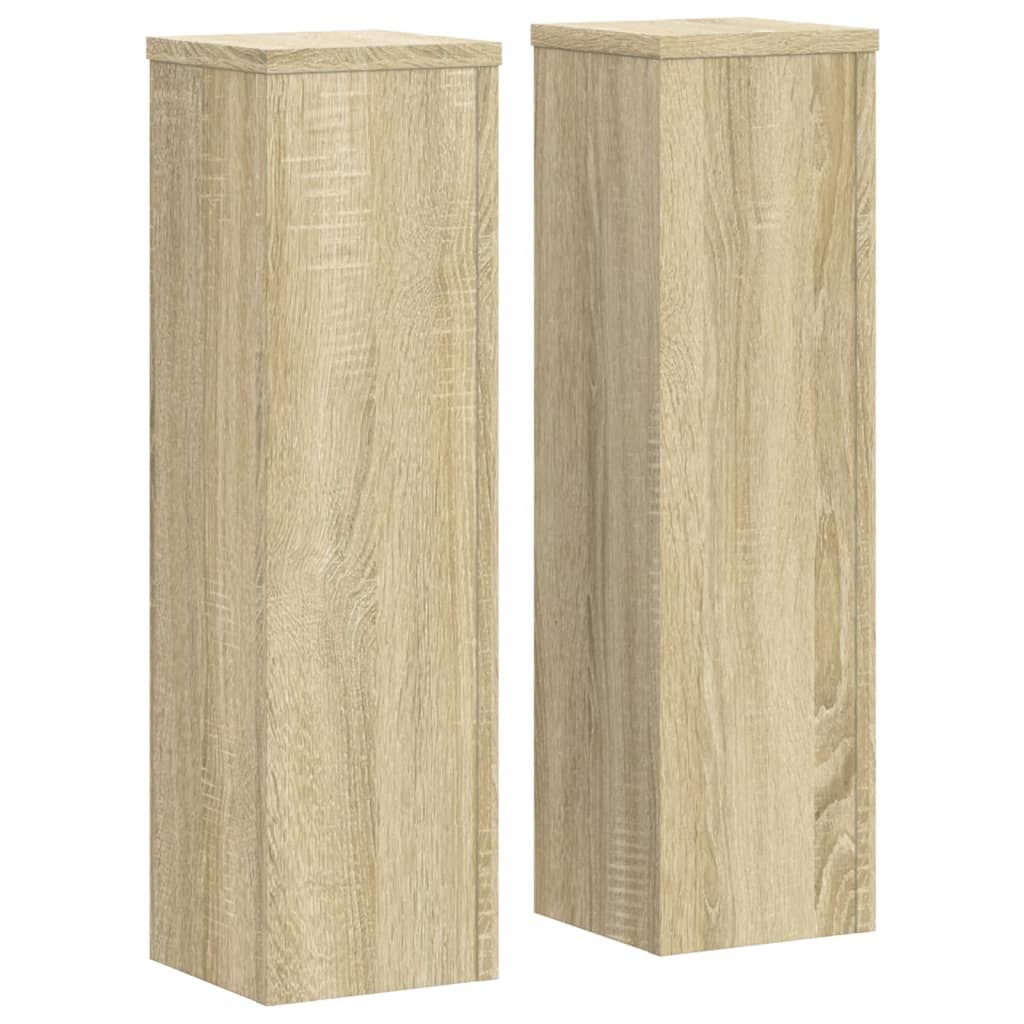 Vidaxx Pflanzenständer 2 Stück 17x17x60 cm Holzwerkstoff Sonoma-Eiche