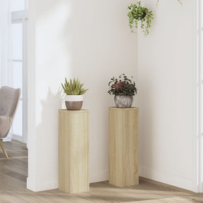 Vidaxx Pflanzenständer 2 Stück 17x17x60 cm Holzwerkstoff Sonoma-Eiche