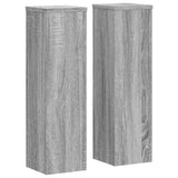 VidaXL Pflanzenständer 2 Stk. 17 x 17 x 60 cm, Holzwerkstoff, graues Sonoma