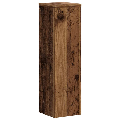Vidaxxl Pflanzenständer 2 Stück 17x17x60 cm behandeltes Holz, altholzfarben