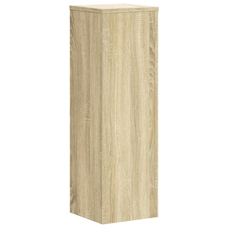 VidaXL Pflanzenständer 2 Stück 25x25x80 cm, Holzwerkstoff Sonoma-Eiche