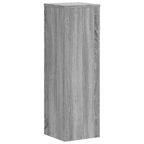 Vidaxxl-Pflanzenständer, 2 Stück, 25 x 25 x 80 cm, Holzwerkstoff, graues Sonoma