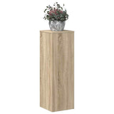 VidaXL Pflanzenständer 33 x 33 x 100 cm, Holzwerkstoff, Sonoma-Eiche, farbig