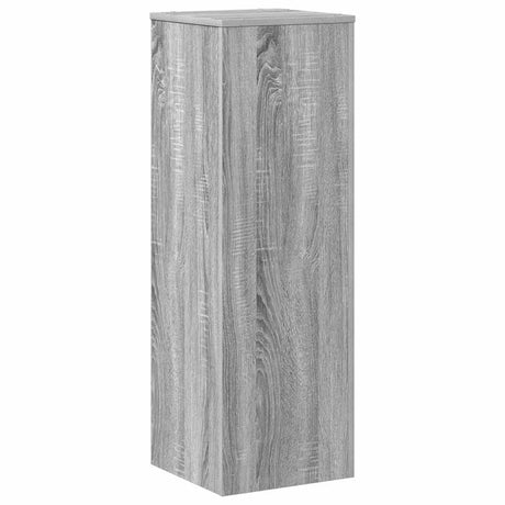 Vidaxx Pflanzenständer 33x33x100 cm, Holzwerkstoff, Sonoma-Eiche, grau