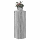 Vidaxx Pflanzenständer 33x33x100 cm, Holzwerkstoff, Sonoma-Eiche, grau
