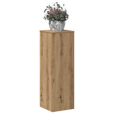 Vidaxx-Pflanzenständer 33 x 33 x 100 cm, handgefertigtes Holz, handgefertigte Eiche